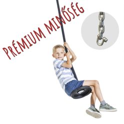   Alumínium betétes kerek prémium tányérhinta – 2,5 m galvanizált lánccal, védőcsővel