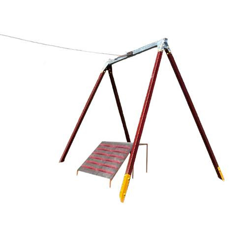 Drótkötélpálya dobogóval