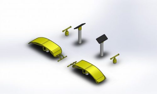 4 személyes has- és hátizom erősítő centrum